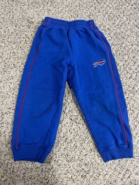 Kids Royal Blue Sweat Joggers with Red Piping